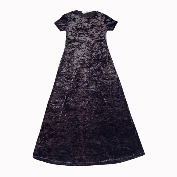 Maurices Dresses & Skirts - CLEARANCE Crushed Velvet, S, Purple Maxi Dress VTG